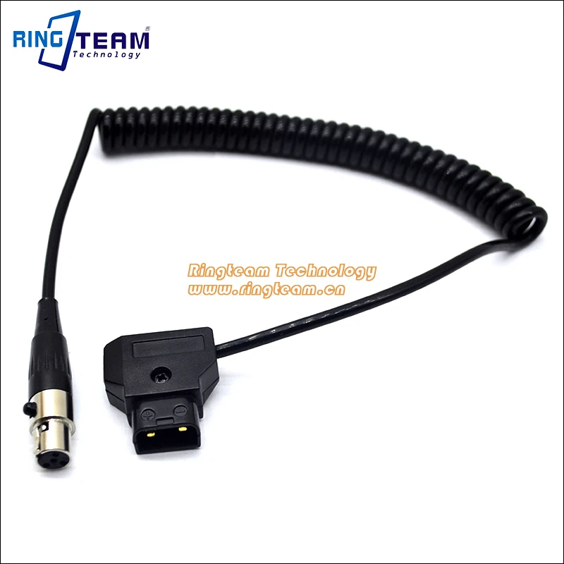 

TVLogic Monitor Power Cable Mini XLR 4-pin to D-Tap by Workhorse Gear, Black