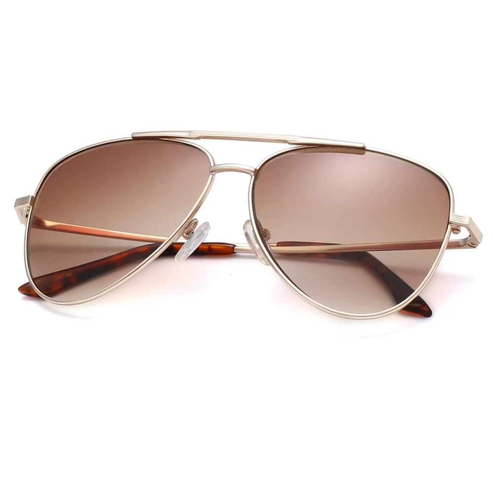 

OEM metal pilot oversized trendy polarized unisex sunglasses
