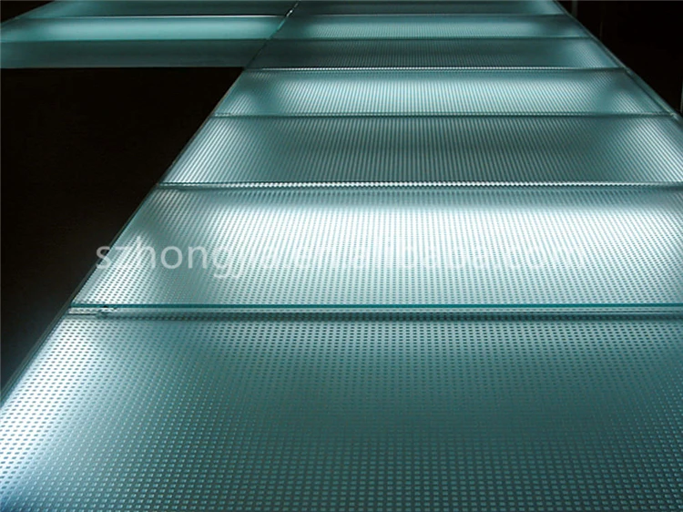 酸蚀防滑夹层玻璃