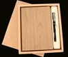 Best gift wooden leather cover my dear printing diary