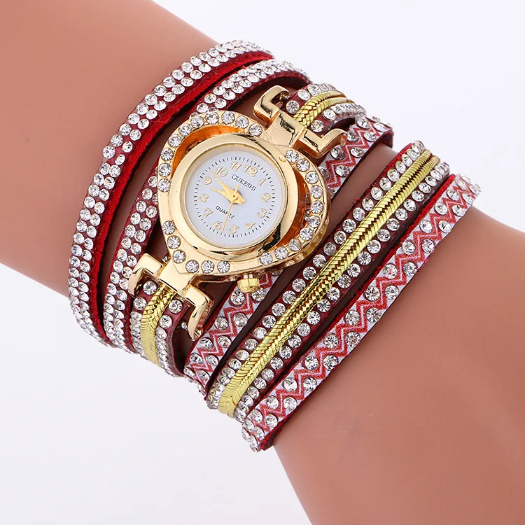 

Free shipping diamond heart wrist watch for women LNW363