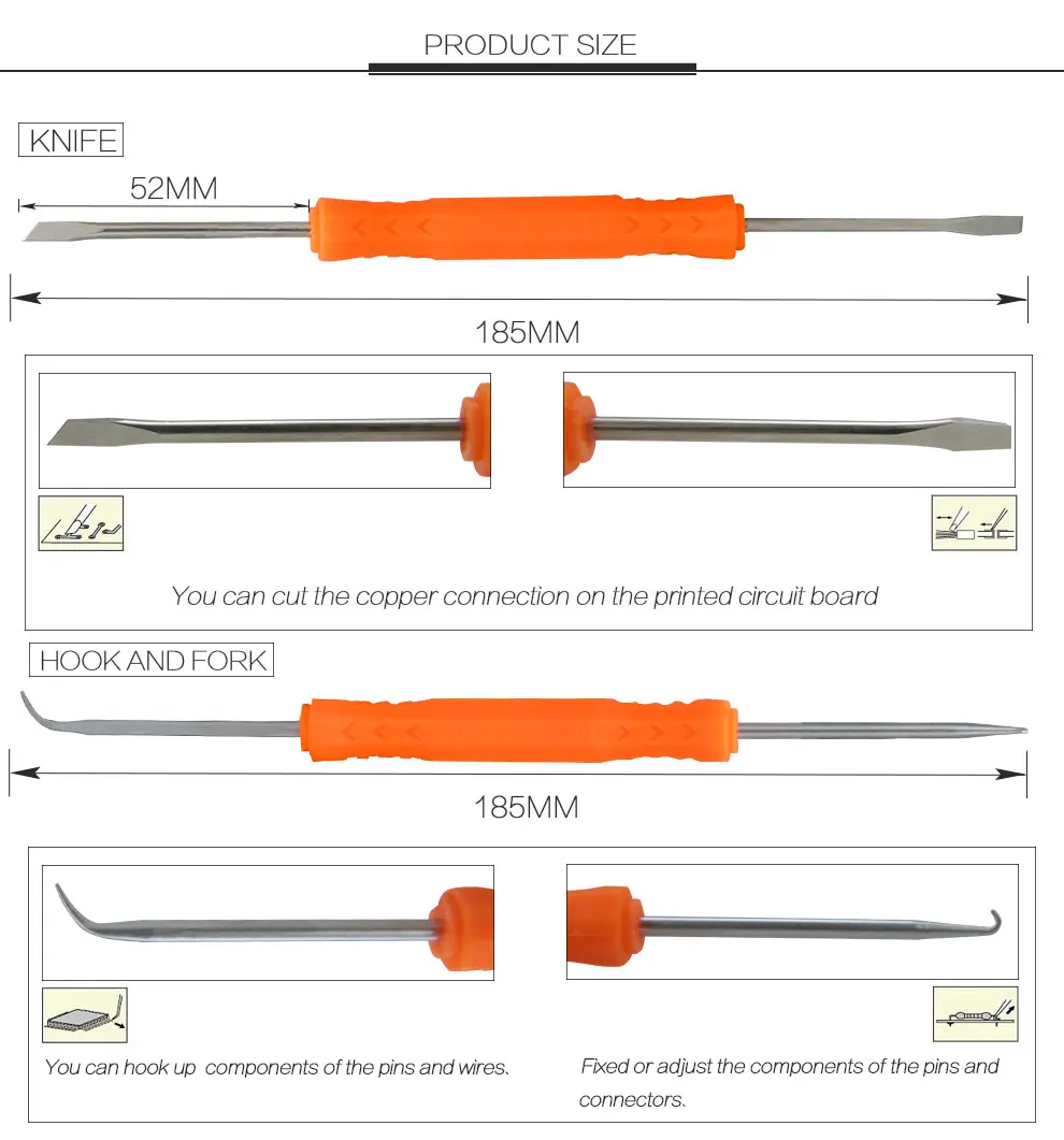 BGA 6 pcs soldering tools Repair Tools Set Professional Steel Solder Disassembly Tools BST-SA-10