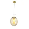 China Wholesale Factory Industry Aluminum Fitting Blown Copper Glass Globe Lights Pendant Lamp Modern with G9 Led Bulb