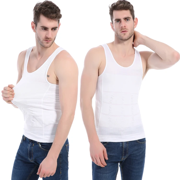 
Sleeveless Slim Fit Undershirt Shapewear Mens Shirts 