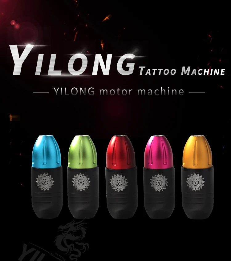 YILONG Rotary Tattoo Machine Space Aluminum Professional Tattoo Gun For Tattooing
