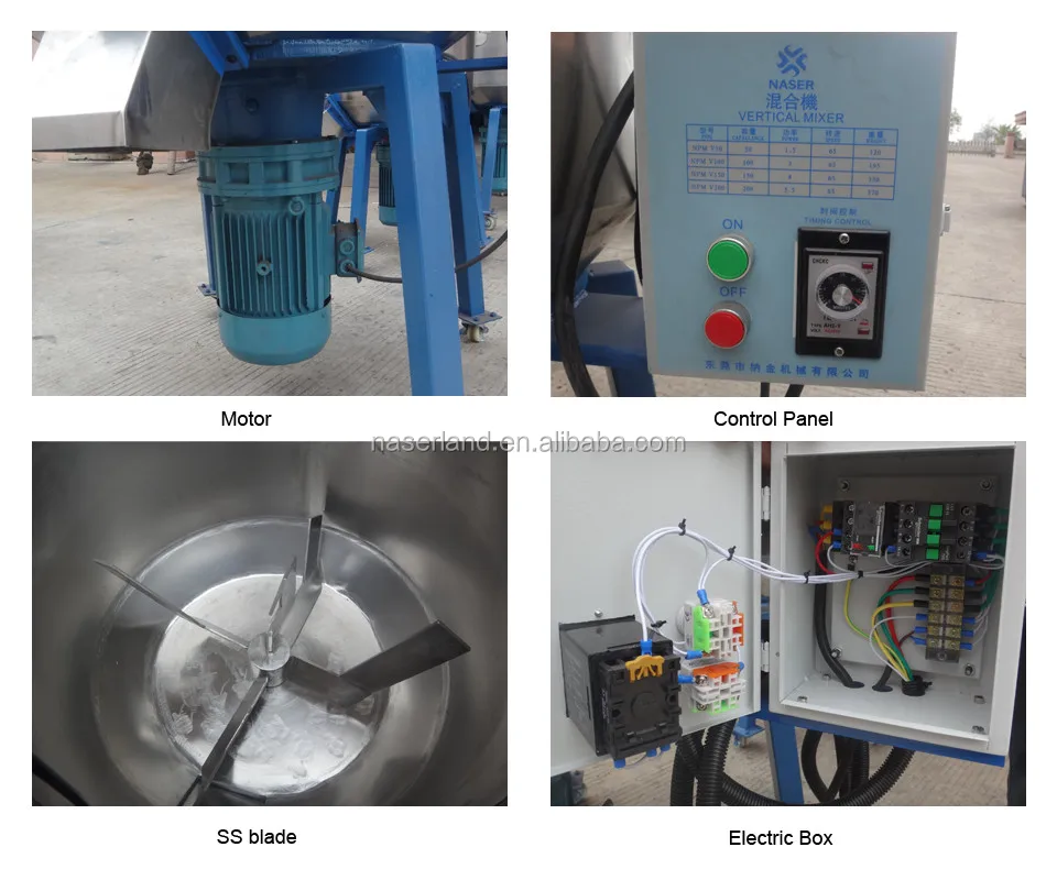 Industrial electric plastics vertical soap raw materials color mixer