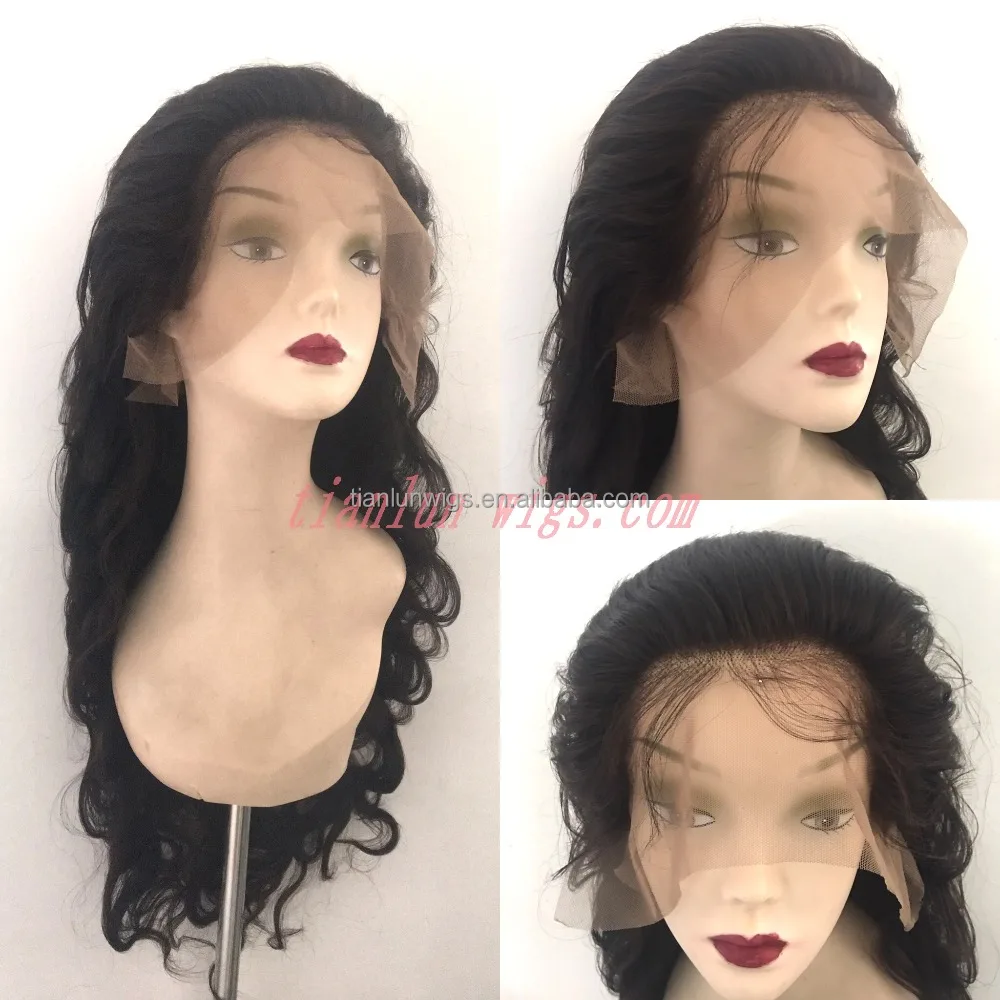 

Lace wig vendors virgin brazilian human hair 24 inch body wave 250 density lace wig human full lace wig, N/a