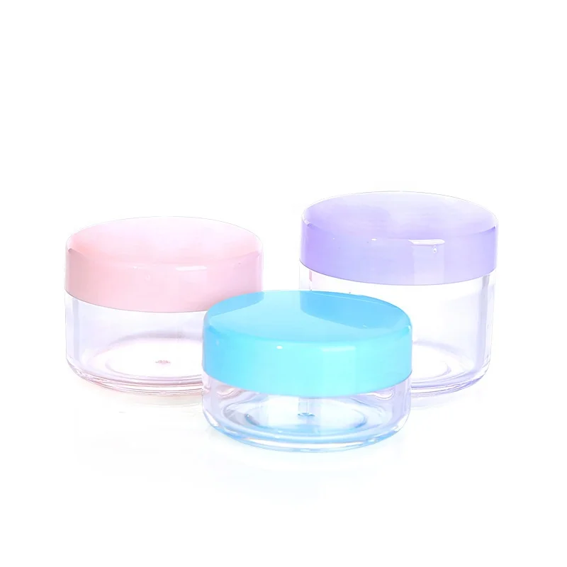 
10ml 15ml 20ml instock plastic mini cosmetic jar cream container powder case 