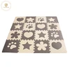 Beige Baby Play Jigsaw Pattern Mat EVA Foam Puzzle Mat For Kids Crawling