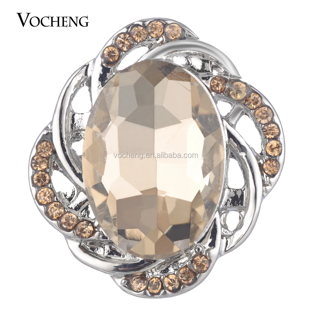 

20PCS/Lot Wholesale Vocheng Ginger Snap Jewelry Drop Crystal Charms Button 3 Colors 18mm Vn-1771*20