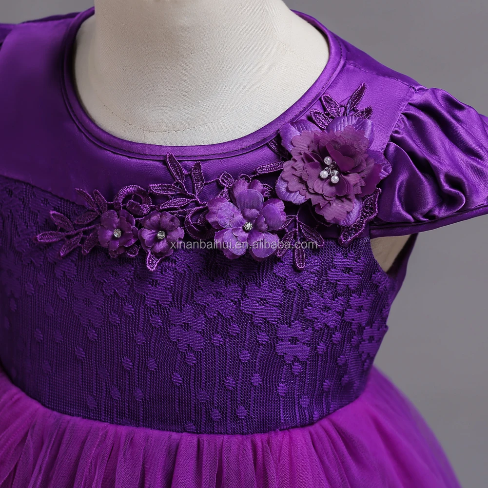 New Kid Frocks For 3 Year Old Red Girl Birthday Party Dress Lovely