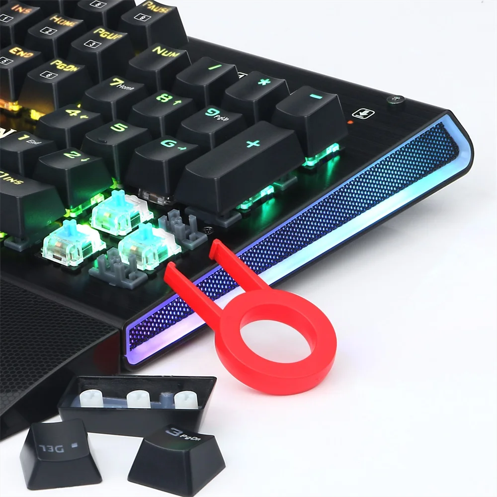 High Quality Redragon K569 Wired RGB Colorful 104 Keys Laptop Teclado Mechanical Gaming Keyboard