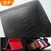 Elastic smoothness artificial pvc leather fake crocodile leather for phone case