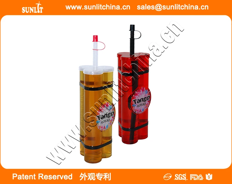 22oz Boot Slush Yard Cup,Novelty Plastic Bottle Drinking Slush Yard Cups Party Plastic Yard Cups
