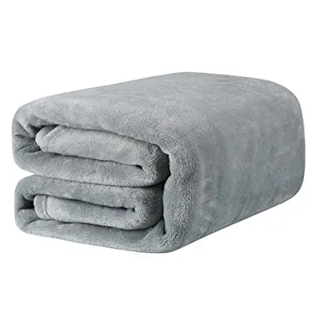 
Micro Flannel Twin Plush Polyester Ultra Soft Blanket For Sofa / Couch 