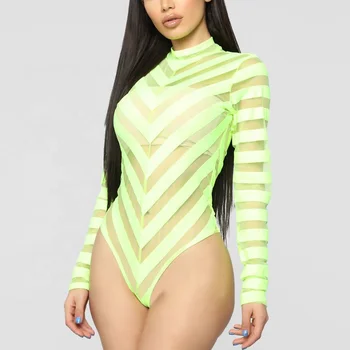 neon yellow bodysuit