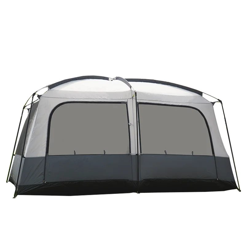 

Two rooms, one hall, all-inclusive tent, rain proof, sunscreen and ultraviolet protection, Orange with grey