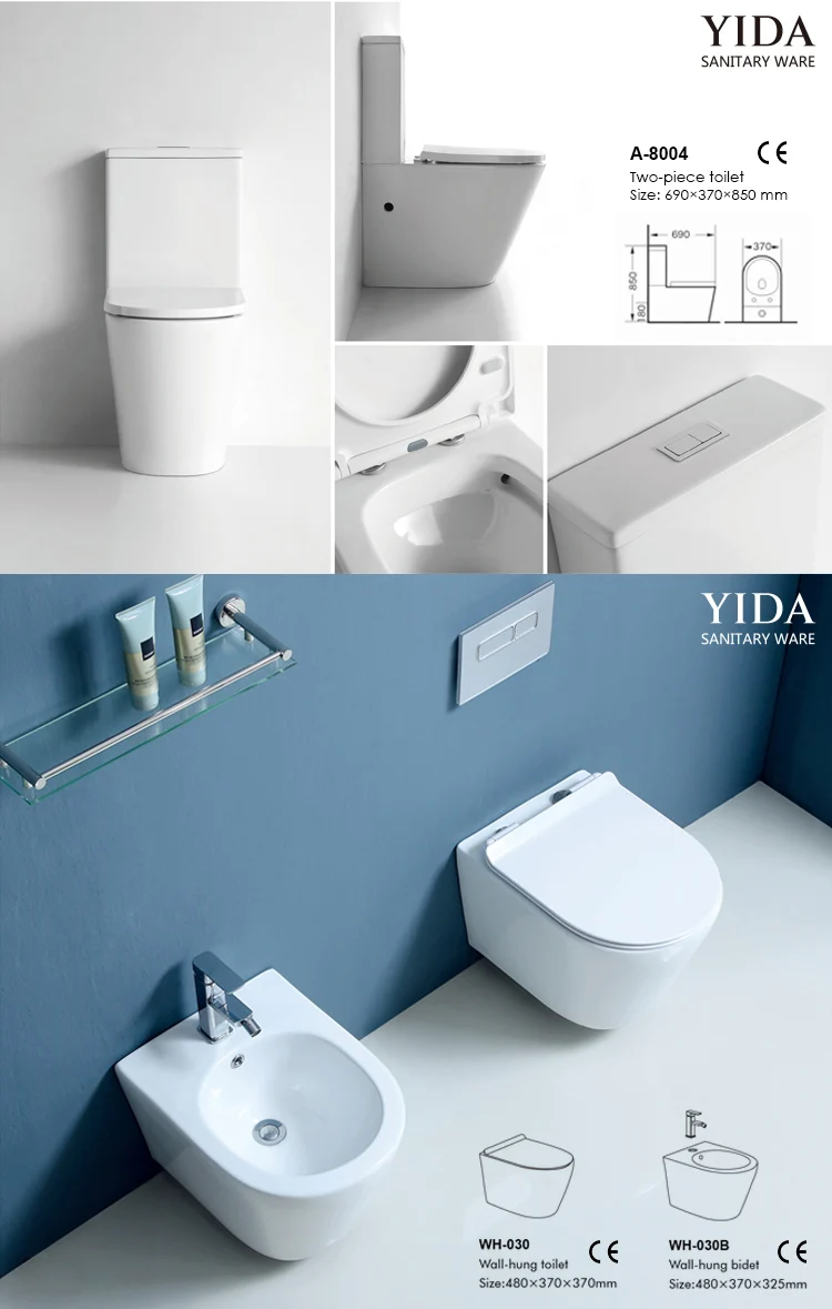 Chinese Bathroom Ghana Toilet Seat Ceramic Public Wc Sets Bidet Toilet Wall Mount From China