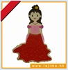 princess character pattern for embroidery design digitize service