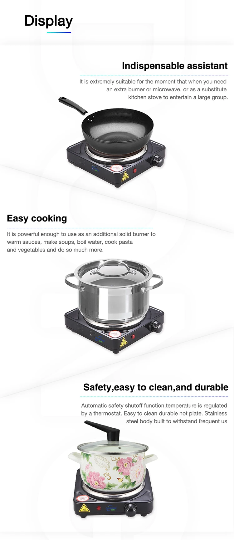 1000w The Latest Single Burner Electric Stove As Gift Or For Promotion