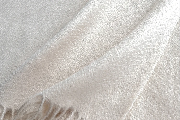 Brushed Scottish Cashmere Scarf Solid Color Cashmere Scarf