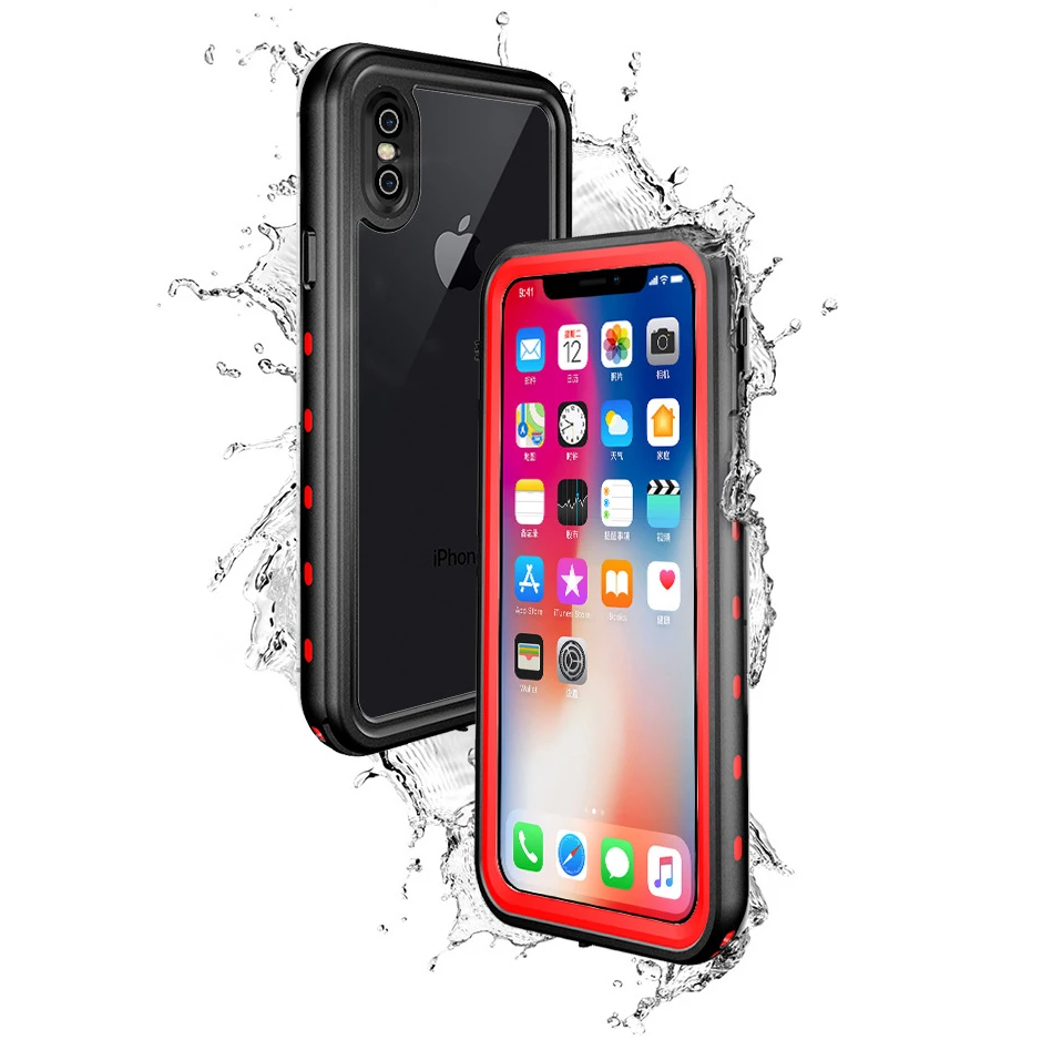 

Waterproof Phone Cases for iPhone X case Shock Proof Defender Case Swim Outdoor Sports