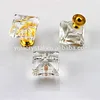 30MM Single Hole Zinc Alloy Crystal Kitchen Knob Cabinet Door Knobs