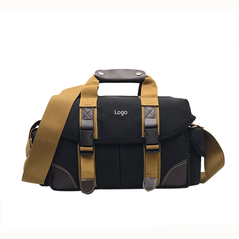 

Large-Capacity Shockproof DSLR SLR Camera Sling Bag Hidden Camera Inserts Camera Bag, Black