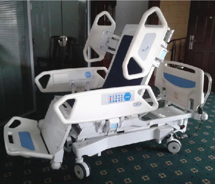 Hospital bed equipment furniture for sale electric 8 functions ICU hospital bed