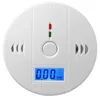 LCD display easy install carbon dioxide carbon monoxide detector battery backup co sensor