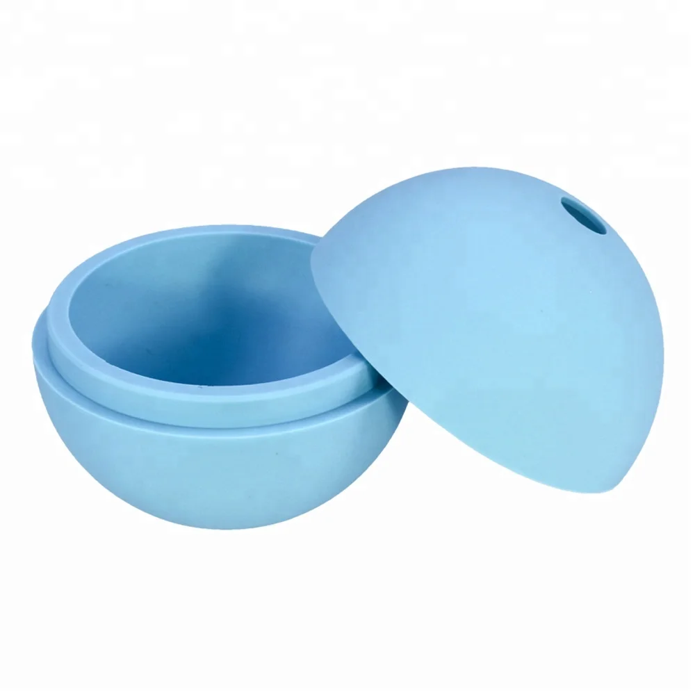 

Round Ball Silicone Ice Ball Freezer Ice Cube Tray Molds, Blue, red, yellow, blacke, customized