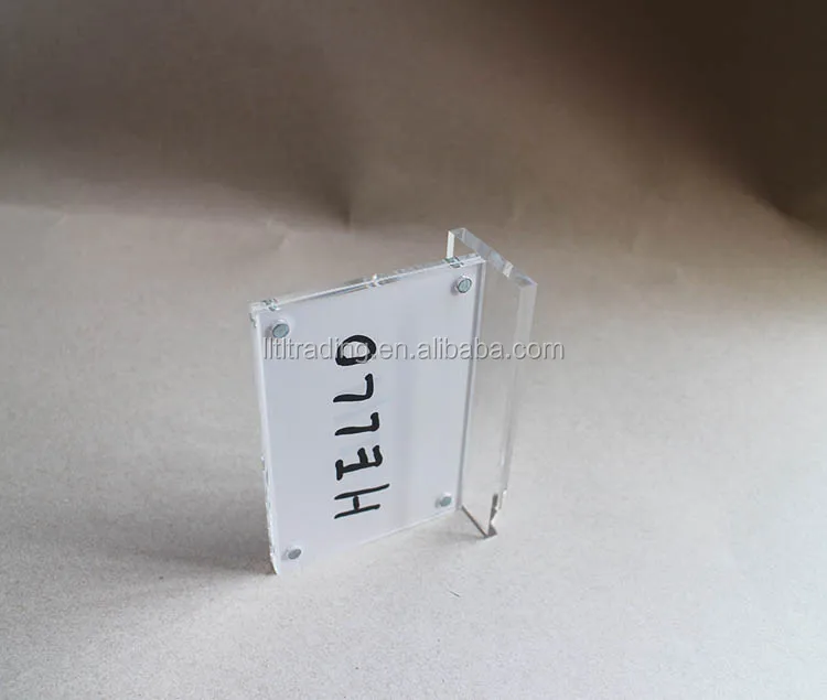 Customize Clear Restaurant Buffet Tag Holder Acrylic Plexiglass Price Tag Holder Pop