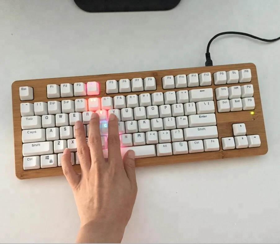 

APT TKL Hall Effect Mechanical Keyboard Click, Bamboo