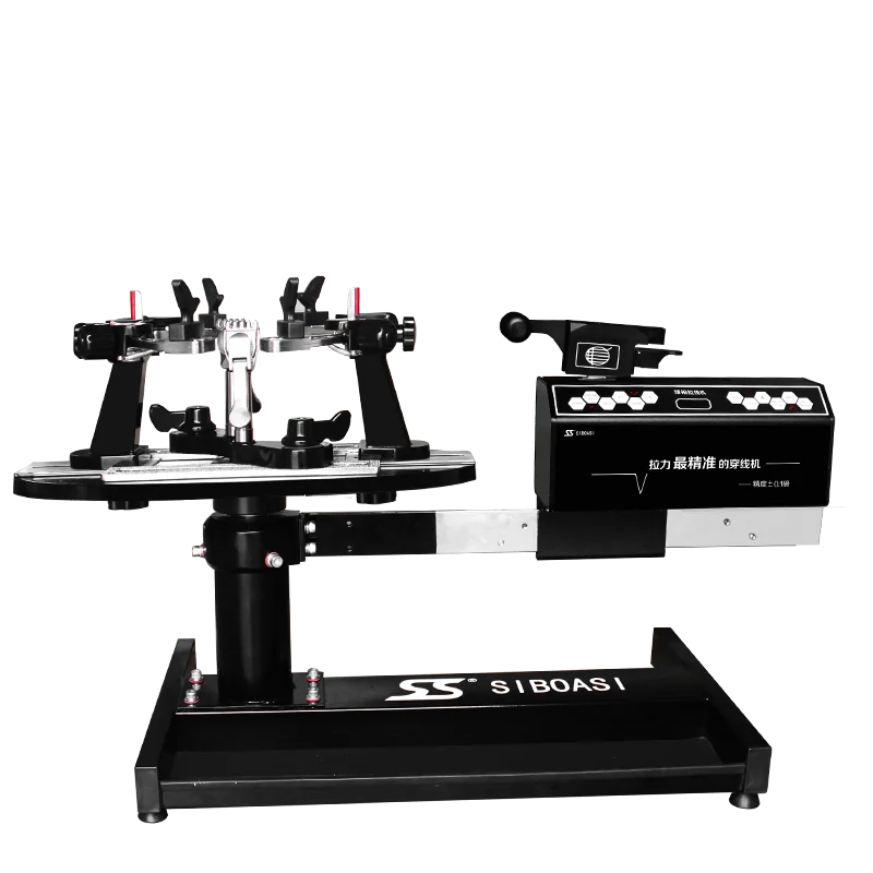 

Advanced racket stringing machine for badminton shuttlecock and tenis, Black