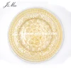 Wholesale cheap wedding decoration Elegant UK 13 inches glass wedding lace dinner charger plate