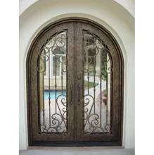Nouvelle Entr&eacute;e double Arc de Porte De Fen&ecirc;tre De Gril de Fer de Conception
