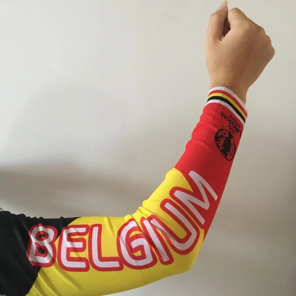 工厂定制国旗和标志印花纹身袖,氨纶涤纶莱卡臂袖紫外线防护 - buy 臂