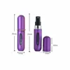 LINYO unique elegant 5ml aluminum bottom refill mini travel portable perfume atomizer, refillable aluminum perfume spray bottle