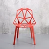 Reproduction italy metal chair modern stackable aluminum frame chair one for dining room on sale