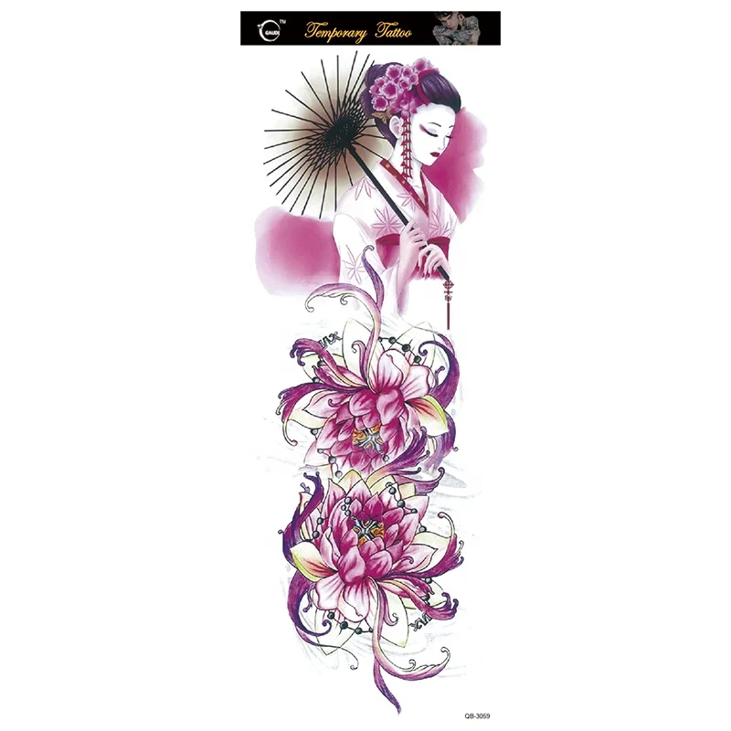 

QB-3059 temporary water transfer stickers tears face glitter sticker