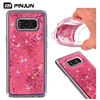 New cellphone covers 2018 transparent shell moving liquid quicksand bling case s8 plus,case for samsung galaxy s8+