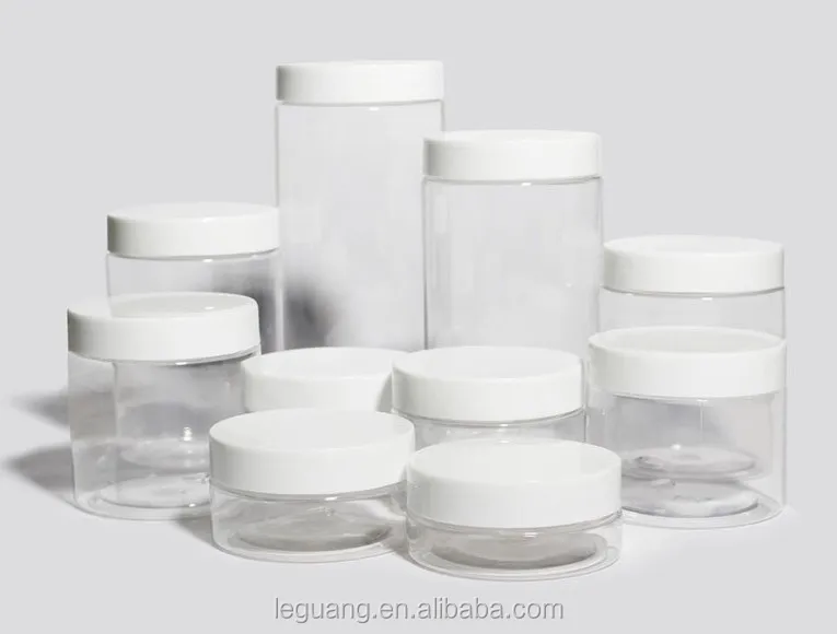 Biodegradable Clear Cosmetic Containers Volume 6 Oz 2 Oz 8oz Plastic Type Cream Bottle Jar Food