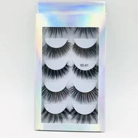 

Private Label False Eyelashes Multi-layered 5D Faux Mink Lashes with Custom Packaging Boxes