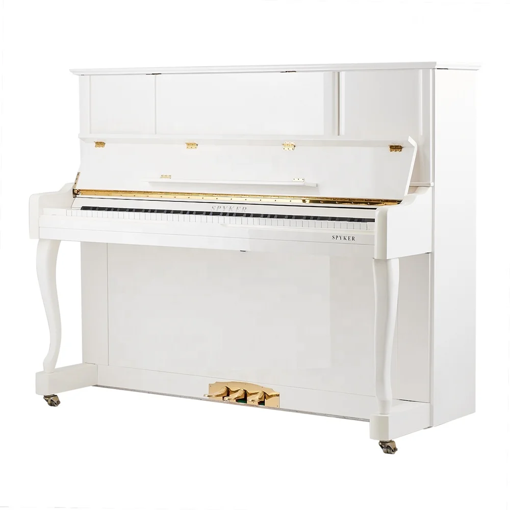 

SPYKER Acoustic Upright Piano White Polish Wholesale in Stock