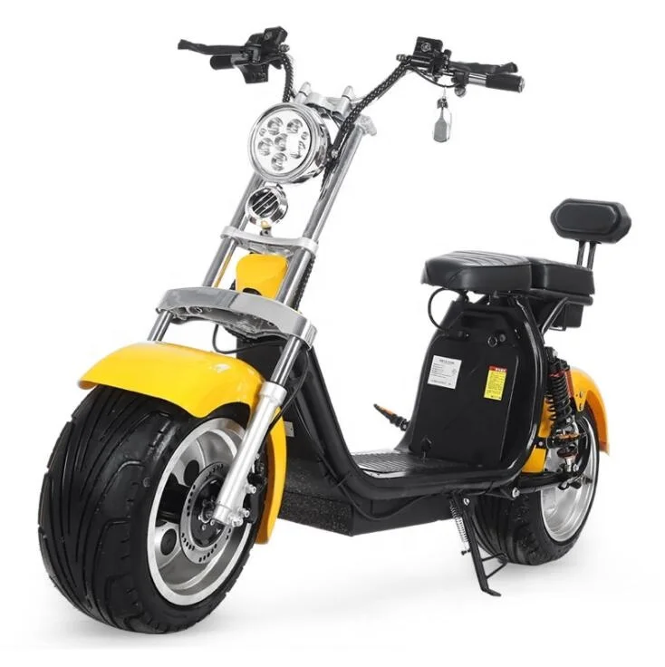 

CE EEC&Coc KC emc certificate portable lithium battery 60V 20ah 1500W-2000W 18in Tyre Citycoco Electric Scooter, Customized