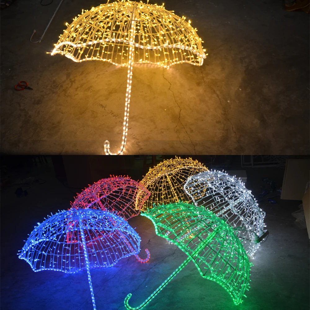 Holiday Led Street 3d Umbrella Motif Christmas Light Buy Holiday Time