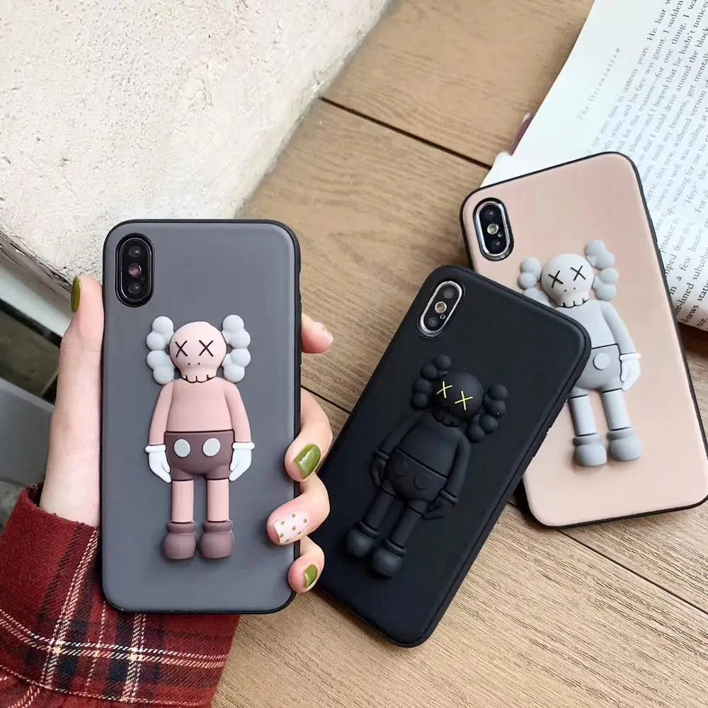 

New KAWS Toy Sesame Street 3D hard Phone phone Case For Iphone 6 7 8 plus X XS XR MAX mobile phone case
