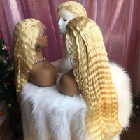 

Wholesale 613 deep wave full lace wig wavy 613 virgin hair wig deep wave 613 lace frontal wig for white women