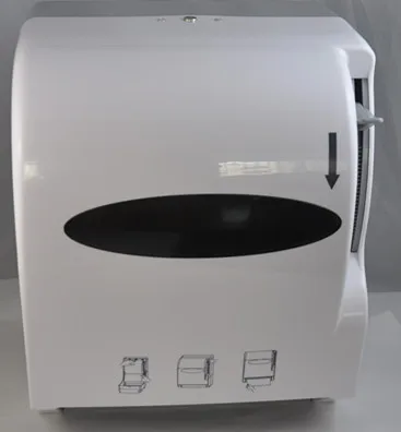 Lever action tissue dispenser,jumbo roll manual hand paper towel dispenser