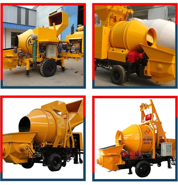 S Valve Stationary Screed Concrete Mixer With Pump Mortar Pump Price